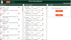 Application de saisie des caractéristiques physiques, gustatives et sensorielles dans le contrôle qualité pour le café et le cacao.<br>Plateforme AZ-Framework.<br>Réalisé avec Webdev pour BELCO.