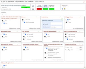 Application WEB de gestion des interventions techniques et d'aide au diagnostic, totalement paramétrable.<br>Utilisable sur navigateur de bureau ou téléphone.<br>Plateforme AZ-Framework.<br>Réalisé avec Webdev pour ISATIS Confort
